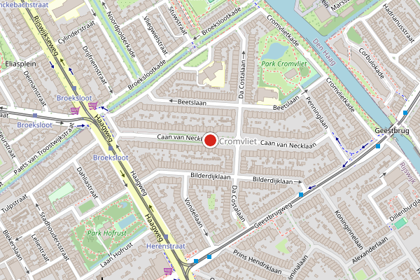 Brandweer-melding op Caan van Necklaan, Rijswijk op 3 juli, kaart-overzicht