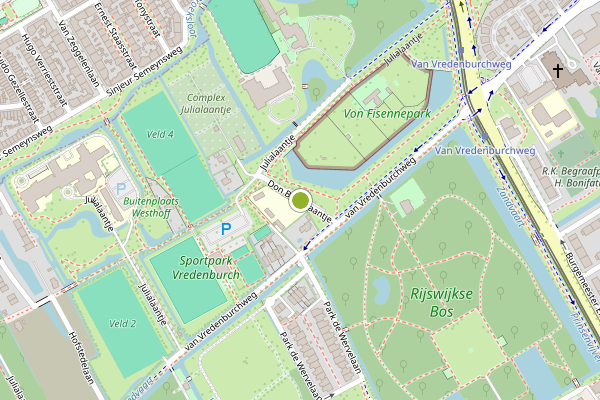 Ambulance-melding op Don Boscolaantje, Rijswijk op 3 juli, kaart-overzicht