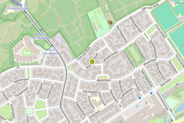 Ambulance-melding op Roodborstlaan, Den Haag op 3 juli, kaart-overzicht