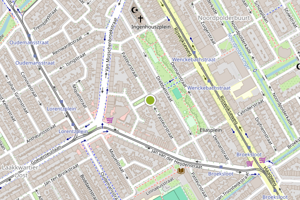 Ambulance-melding op Pasteurstraat, Den Haag op 3 juli, kaart-overzicht