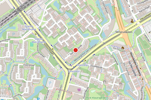 Brandweer-melding op Kersengaarde, Voorburg op 3 juli, kaart-overzicht