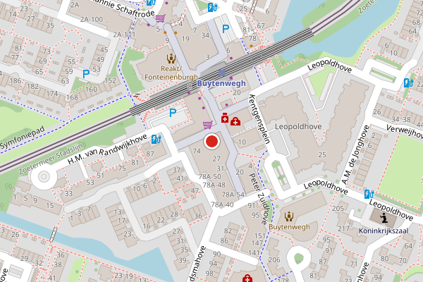 Brandweer-melding op Titus Brandsmahove, Zoetermeer op 3 juli, kaart-overzicht