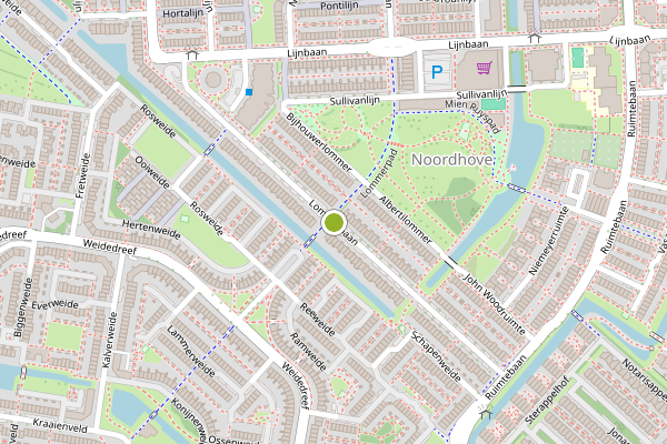 Ambulance-melding op Lommerbaan, Zoetermeer op 3 juli, kaart-overzicht