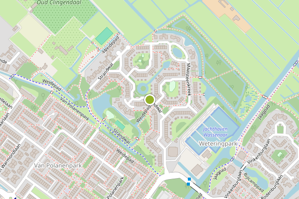 Ambulance-melding op Strandwal, Wassenaar op 3 juli, kaart-overzicht