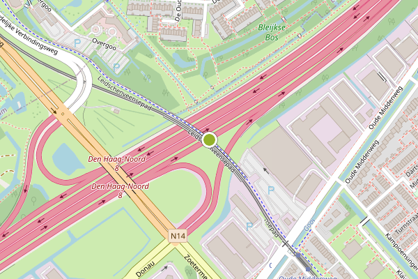 Ambulance-melding op Leidschenveensepad, Den Haag op 3 juli, kaart-overzicht