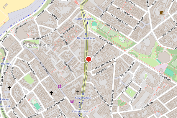 Brandweer-melding op Gondelstraat, Den Haag op 3 juli, kaart-overzicht