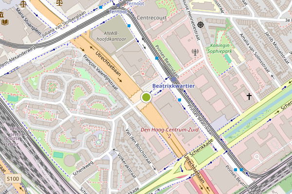 Ambulance-melding op Jan Pietersz. Coenstraat, Den Haag op 3 juli, kaart-overzicht