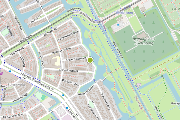 Ambulance-melding op Vuurjuffersingel, Den Haag op 3 juli, kaart-overzicht