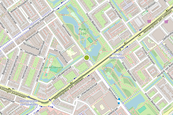 Ambulance-melding op Spinozalaan, Voorburg op 7 mei, kaart-overzicht