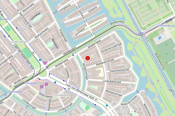 Brandweer-melding op Sterrenkrooshof, Den Haag op 4 juli, kaart-overzicht