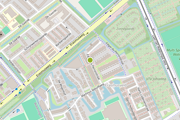 Ambulance-melding op Edgar du Perronstraat, Den Haag op 4 juli, kaart-overzicht