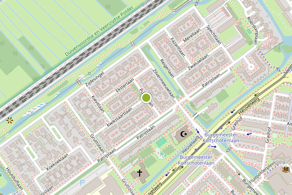 Ambulance-melding op Putterlaan, Leidschendam op 4 juli, kaart-overzicht