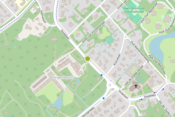 Ambulance-melding op Stoeplaan, Wassenaar op 4 juli, kaart-overzicht