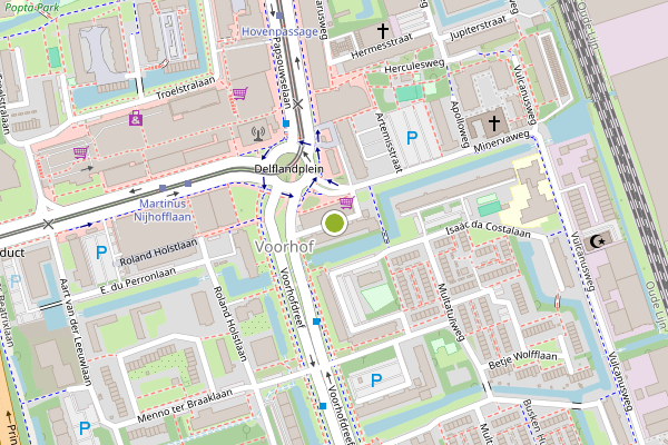 Ambulance-melding op Hendrik Tollensstraat, Delft op 7 mei, kaart-overzicht