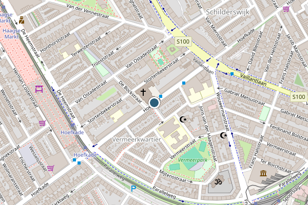 Politie-melding op Hoefkade, Den Haag op 4 juli, kaart-overzicht