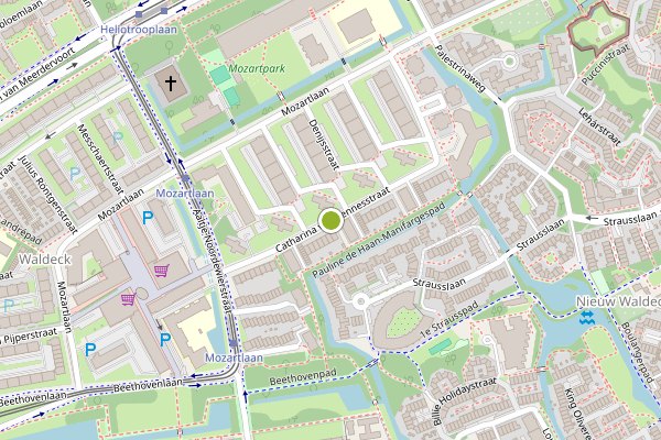 Ambulance-melding op Catharina van Rennesstraat, Den Haag op 4 juli, kaart-overzicht