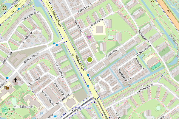 Ambulance-melding op Ursulaland, Den Haag op 4 juli, kaart-overzicht
