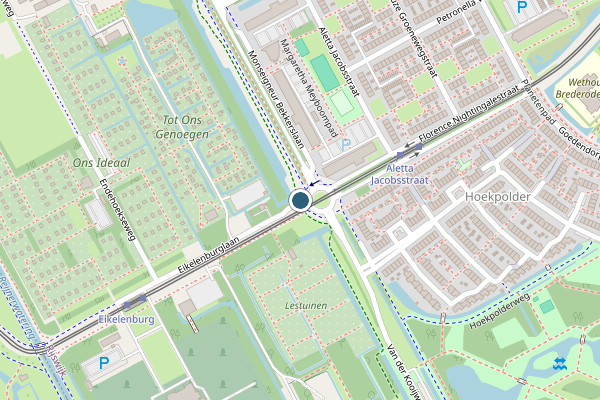 Politie-melding op Eikelenburglaan, Rijswijk op 4 juli, kaart-overzicht
