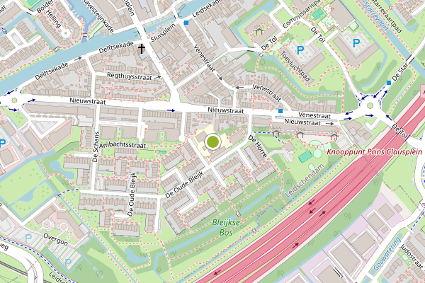 Ambulance-melding op Bleijk, Leidschendam op 4 juli, kaart-overzicht