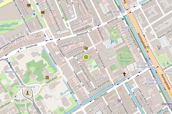 Ambulance-melding op Christinalaan, Den Haag op 5 juli, kaart-overzicht