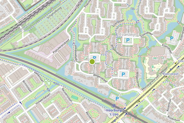 Ambulance-melding op Wilgendreef, Voorburg op 8 mei, kaart-overzicht