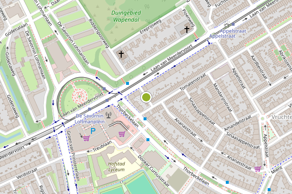 Ambulance-melding op Kersenstraat, Den Haag op 5 juli, kaart-overzicht