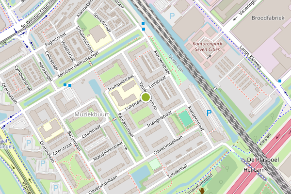 Ambulance-melding op Luitstraat, Rijswijk op 4 juli, kaart-overzicht