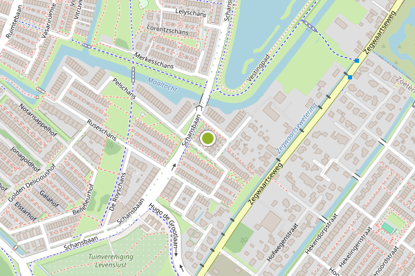 Ambulance-melding op Orteliusschans, Zoetermeer op 5 juli, kaart-overzicht