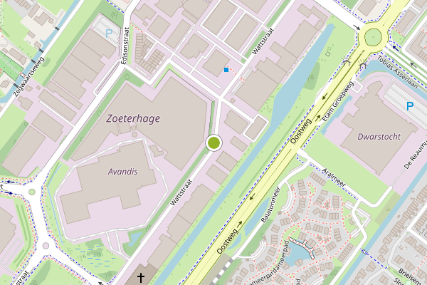 Ambulance-melding op Wattstraat, Zoetermeer op 5 juli, kaart-overzicht
