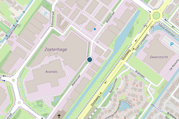 Politie-melding op Wattstraat, Zoetermeer op 5 juli, kaart-overzicht