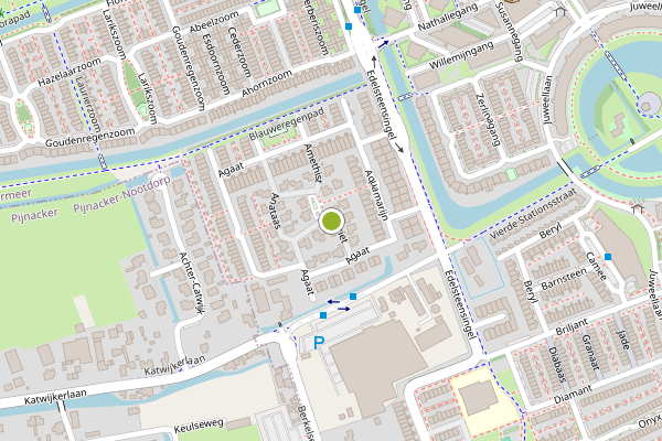 Ambulance-melding op Azuriet, Zoetermeer op 5 juli, kaart-overzicht