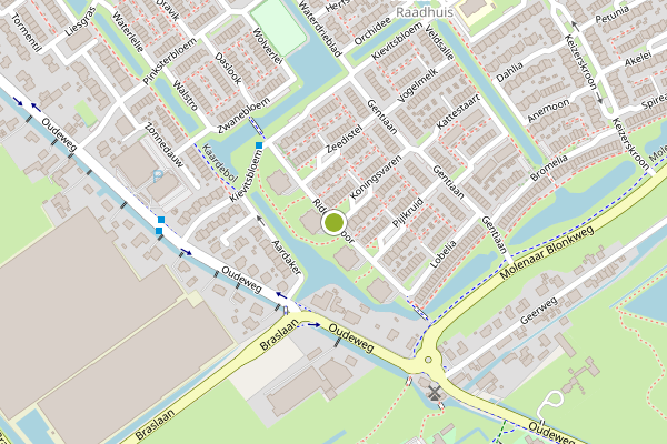 Ambulance-melding op Ridderspoor, Nootdorp op 5 juli, kaart-overzicht