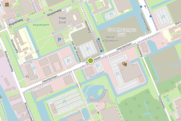 Ambulance-melding op Heertjeslaan, Delft op 4 juli, kaart-overzicht
