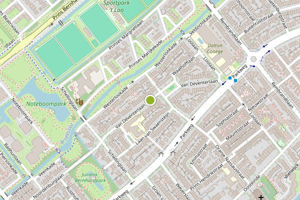 Ambulance-melding op van Deventerlaan, Voorburg op 5 juli, kaart-overzicht