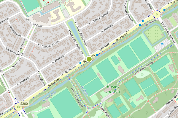 Ambulance-melding op Sportlaan, Den Haag op 6 juli, kaart-overzicht