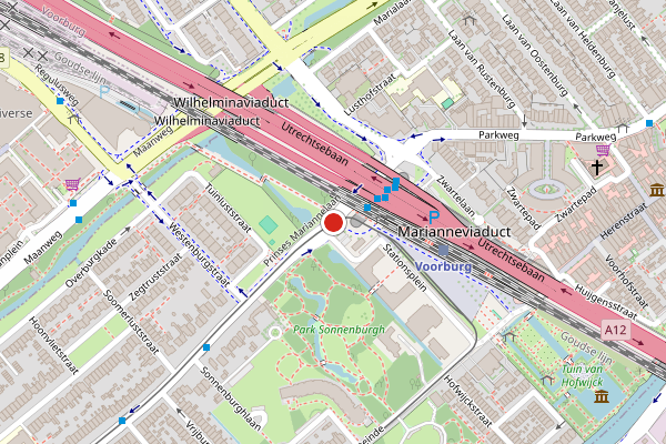 Brandweer-melding op Prinses Mariannelaan, Voorburg op 8 mei, kaart-overzicht