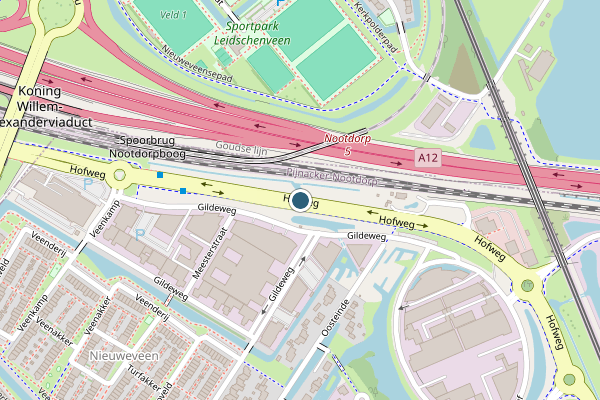 Politie-melding op Hofweg, Nootdorp op 6 juli, kaart-overzicht