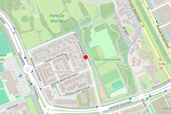 Brandweer-melding op John F. Kennedylaan, Rijswijk op 7 juli, kaart-overzicht