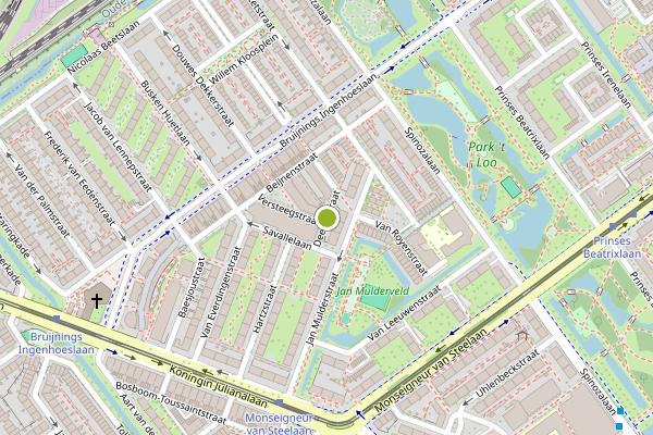 Ambulance-melding op Deernsstraat, Voorburg op 7 juli, kaart-overzicht