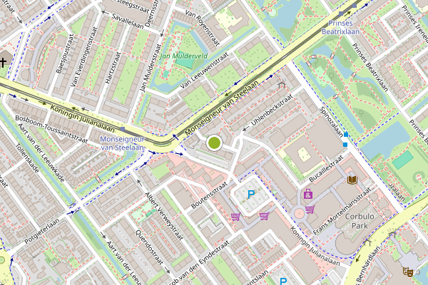 Ambulance-melding op Palairetstraat, Voorburg op 7 juli, kaart-overzicht