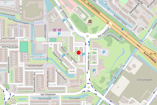 Brandweer-melding op Cornelis Boslaan, Zoetermeer op 7 juli, kaart-overzicht