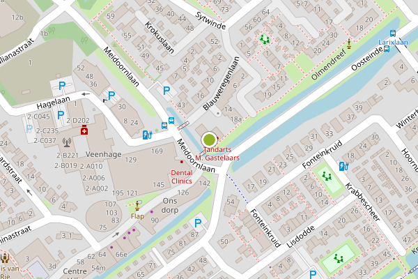 Ambulance-melding op Olmendreef, Nootdorp op 7 juli, kaart-overzicht