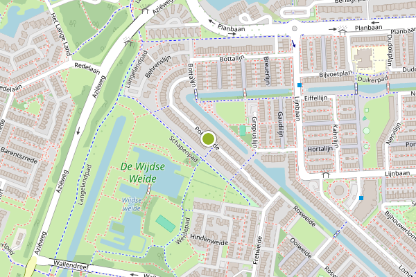 Ambulance-melding op Ponyweide, Zoetermeer op 8 mei, kaart-overzicht