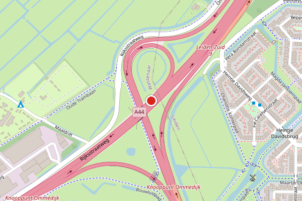 Brandweer-melding op Wassenaar op 7 juli, kaart-overzicht