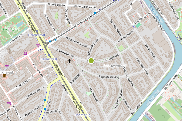 Ambulance-melding op Oranjelaan, Rijswijk op 7 juli, kaart-overzicht