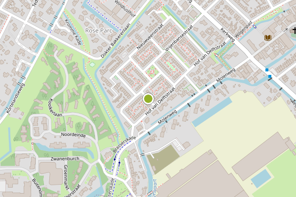 Ambulance-melding op Karel Doormanstraat, Nootdorp op 8 mei, kaart-overzicht
