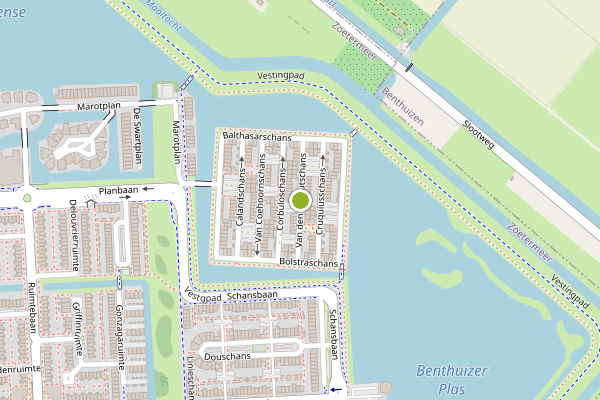 Ambulance-melding op Van den Corputschans, Zoetermeer op 7 juli, kaart-overzicht