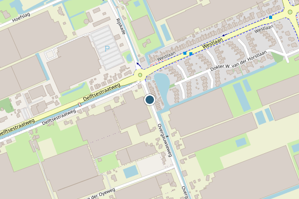 Politie-melding op Overgauwseweg, Pijnacker op 7 juli, kaart-overzicht