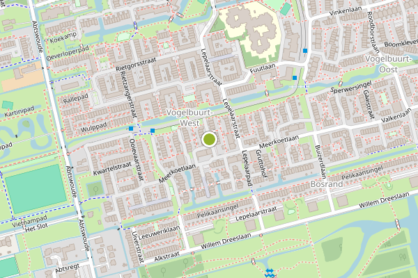 Ambulance-melding op Kuifeendhof, Delft op 8 mei, kaart-overzicht