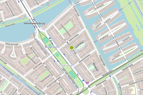 Ambulance-melding op Warschaustraat, Den Haag op 8 juli, kaart-overzicht